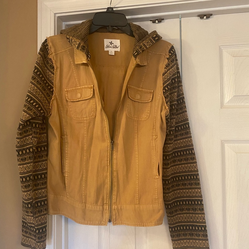 Others Follow hooded zippered jacket.